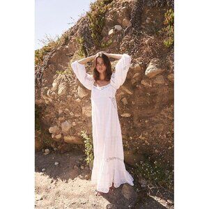 Free People Cream Maxi Dress
